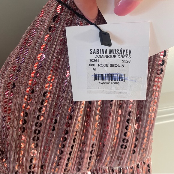 NWT Sabina Musayev Dominique Dress in Rose
Sequin Revolve - Picture 5 of 9